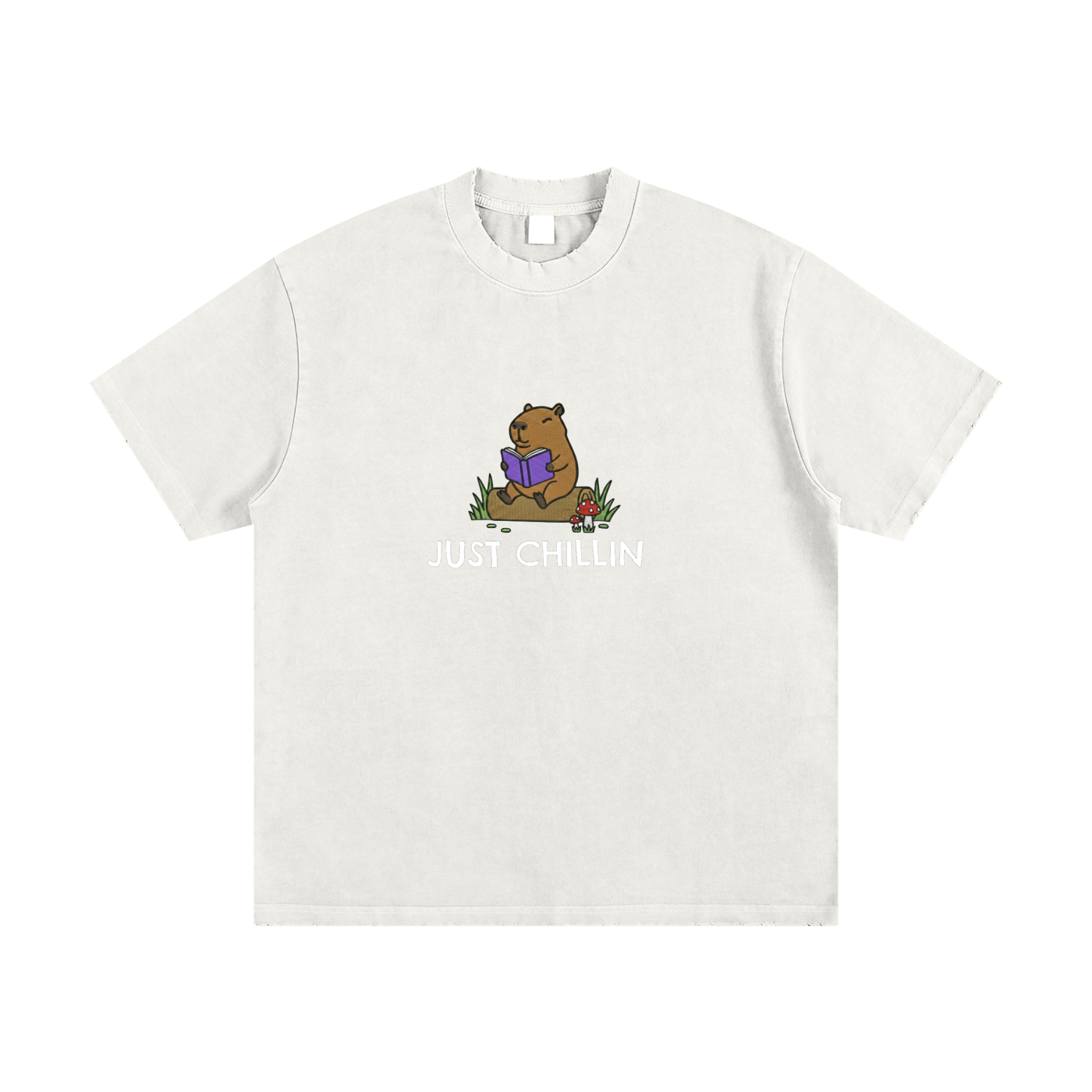 Heavyweight Vintage Washed Frayed T-Shirt