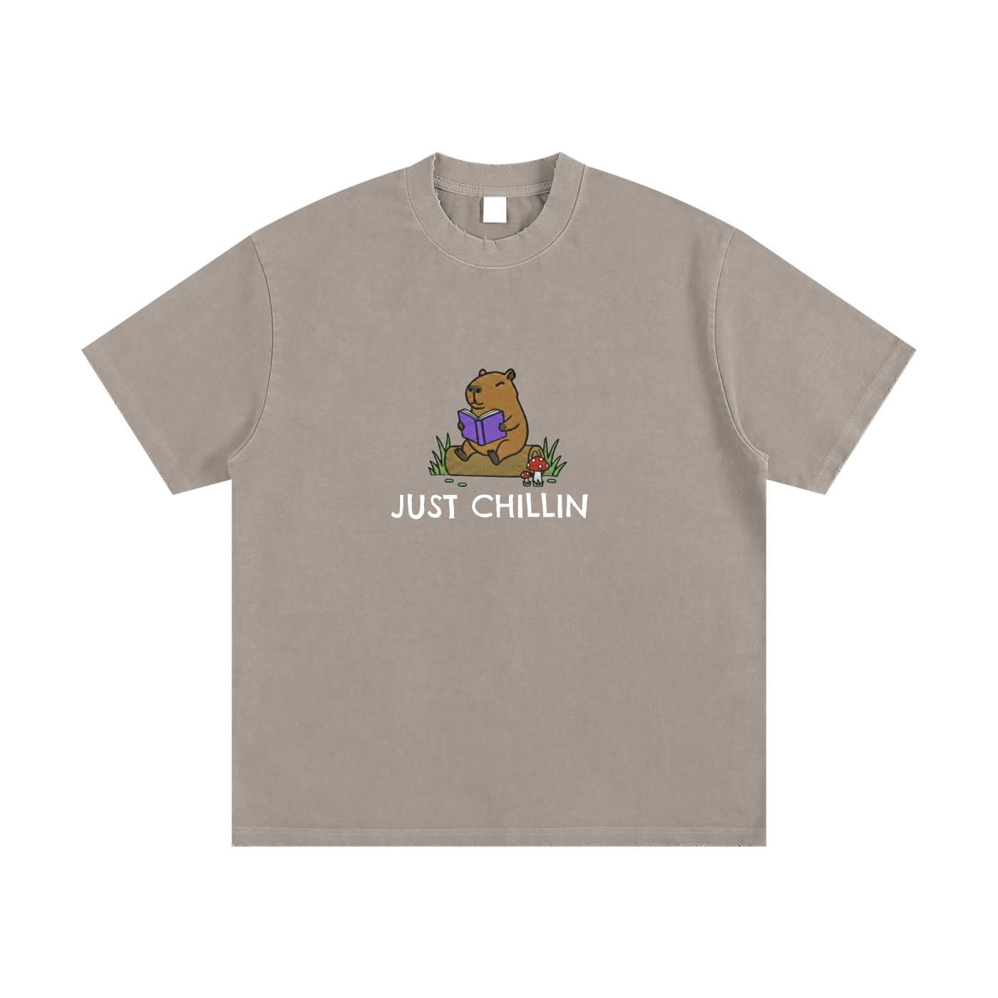 Heavyweight Vintage Washed Frayed T-Shirt
